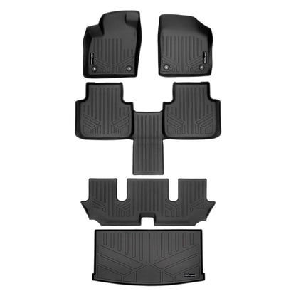 SMARTLINER Custom Fit Floor Liners For 2018-2025 Atlas (with 2nd Row Bucket Seats) Smartliner USA