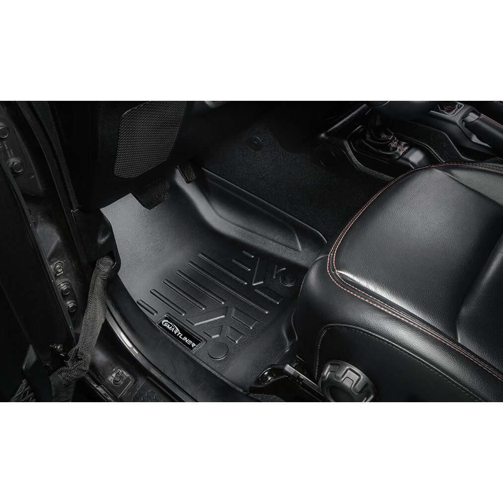 SMARTLINER Custom Fit Floor Liners For 2021-2025 Jeep Wrangler 4xe (With Trail-Rail system) Smartliner USA