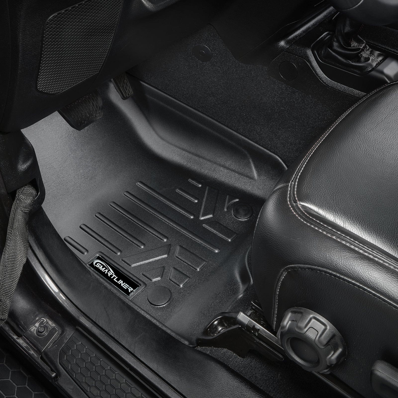 SMARTLINER Custom Fit Floor Liners For 18-24 Wrangler JL Unlimited (with Sub and No Flat Load Floor) Smartliner USA