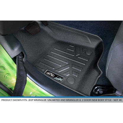 SmartCoverage™ Custom Fit Floor Liners For 2020-2025 Jeep Gladiator with Lockable Rear Underseat Storage Smartliner USA