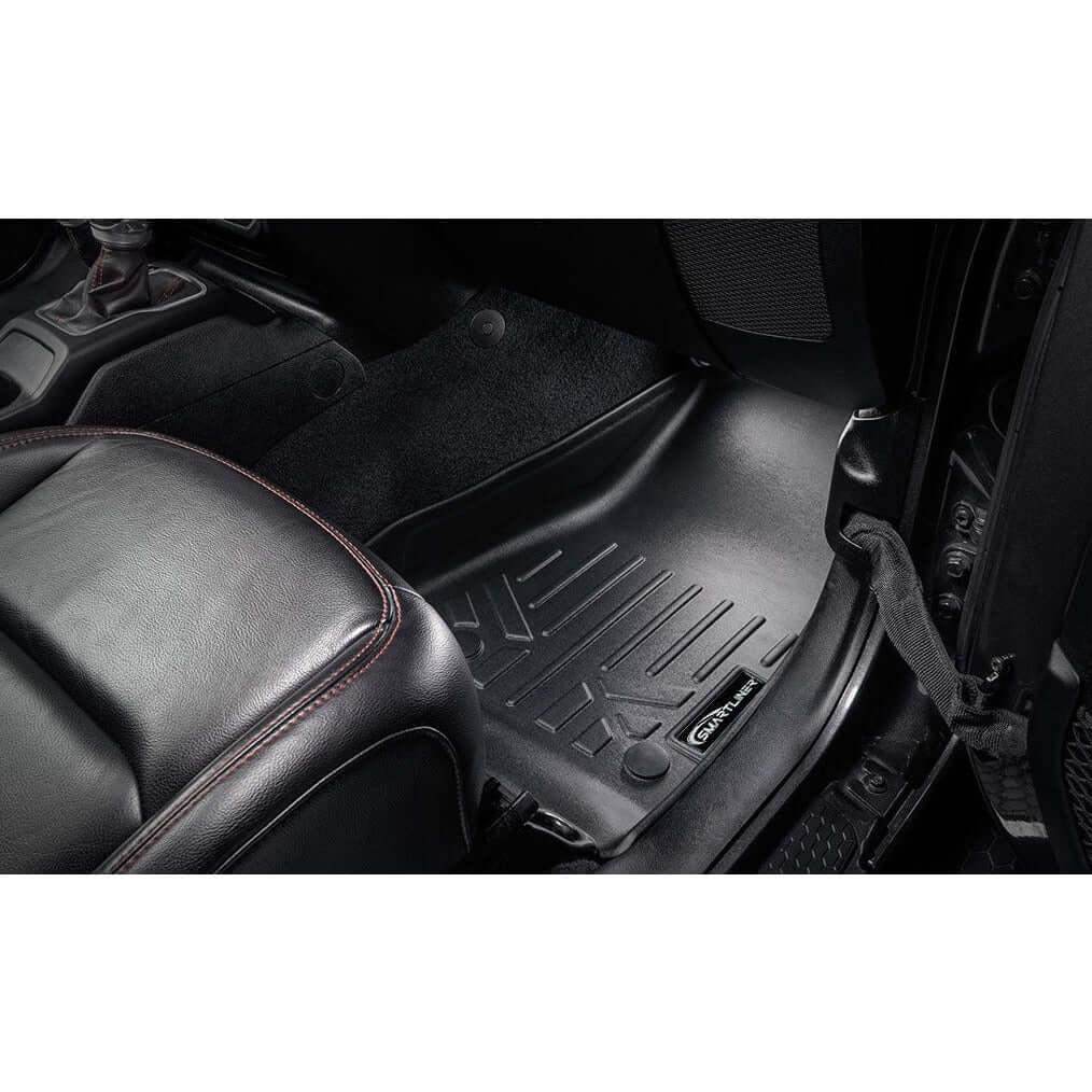 SMARTLINER Custom Fit Floor Liners For 2021-2025 Jeep Wrangler 4xe (With Trail-Rail system) Smartliner USA