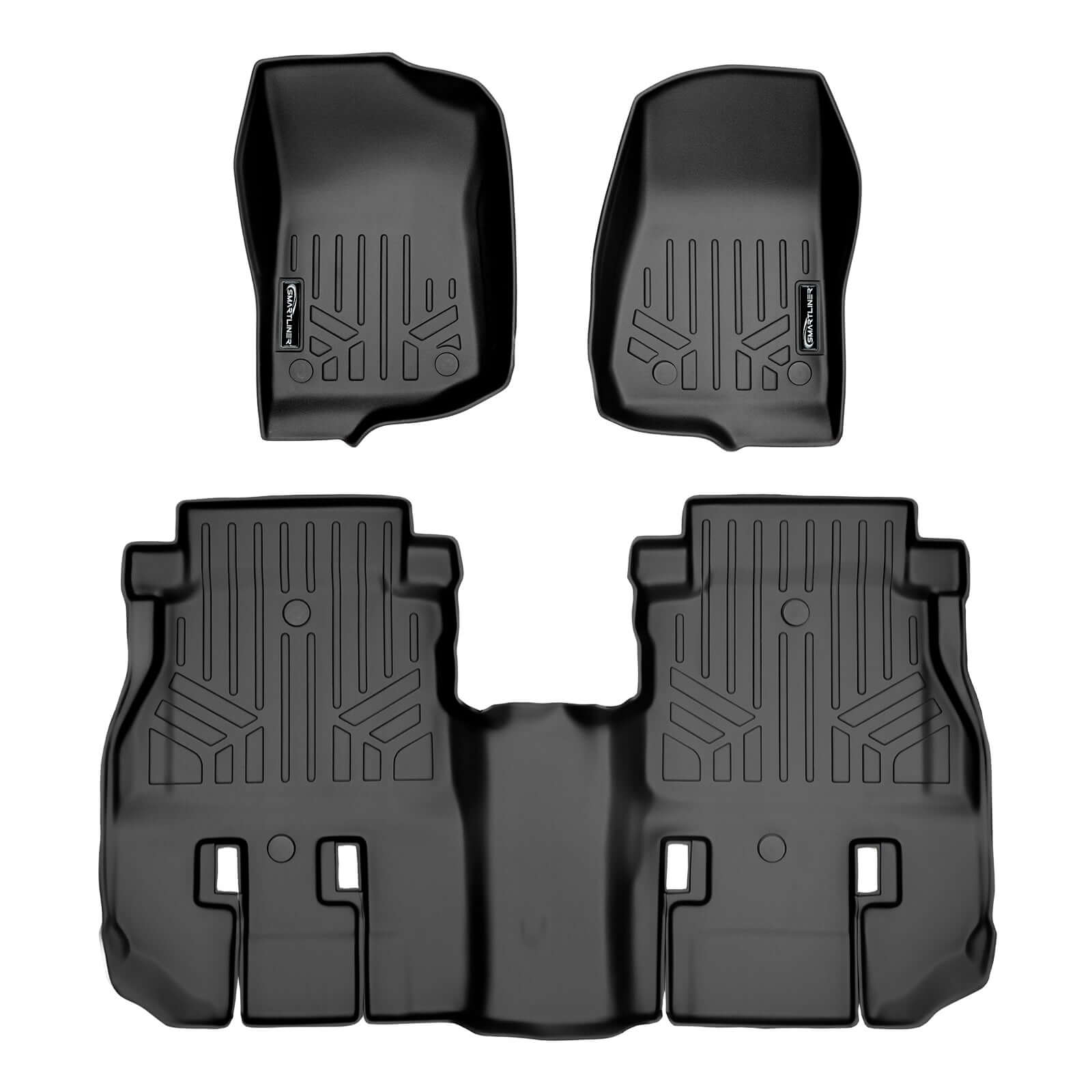 SMARTLINER Custom Fit Floor Liners For JL 2018-2024 Jeep Wrangler Unlimited 4-Door (JL New Body Style - not JK) Smartliner USA