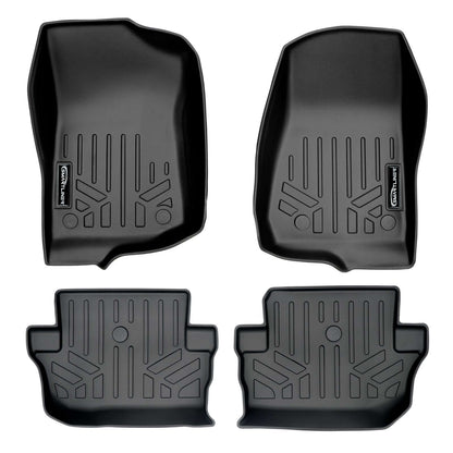 SMARTLINER Custom Fit Floor Liners For 2018-2025 Jeep Wrangler 2-Door (JL New Body Style - not JK) Smartliner USA