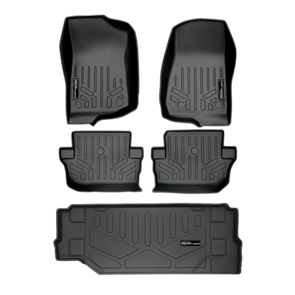 SMARTLINER Custom Fit Floor Liners For 2018-2025 Jeep Wrangler 2-Door (JL New Body Style - not JK) Smartliner USA