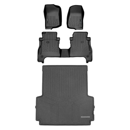 SmartCoverage™ Custom Fit Floor Liners For 2020-2025 Jeep Gladiator with Lockable Rear Underseat Storage Smartliner USA