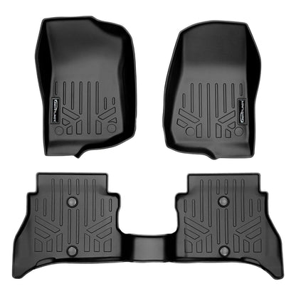 SMARTLINER Custom Fit Floor Liners For 2021-2025 Jeep Wrangler 4xe (Without Trail-Rail system) Smartliner USA