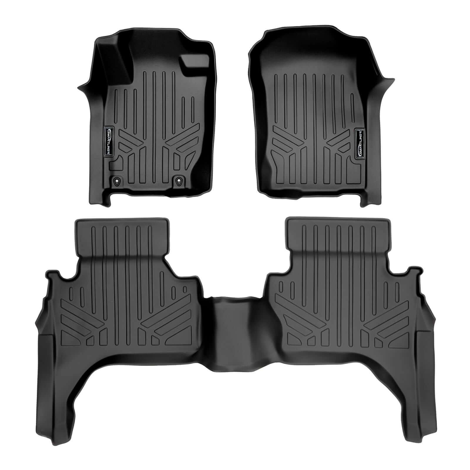 SMARTLINER Custom Fit Floor Liners For 2015-2018 Mitsubishi L200 Crew Cab Smartliner USA