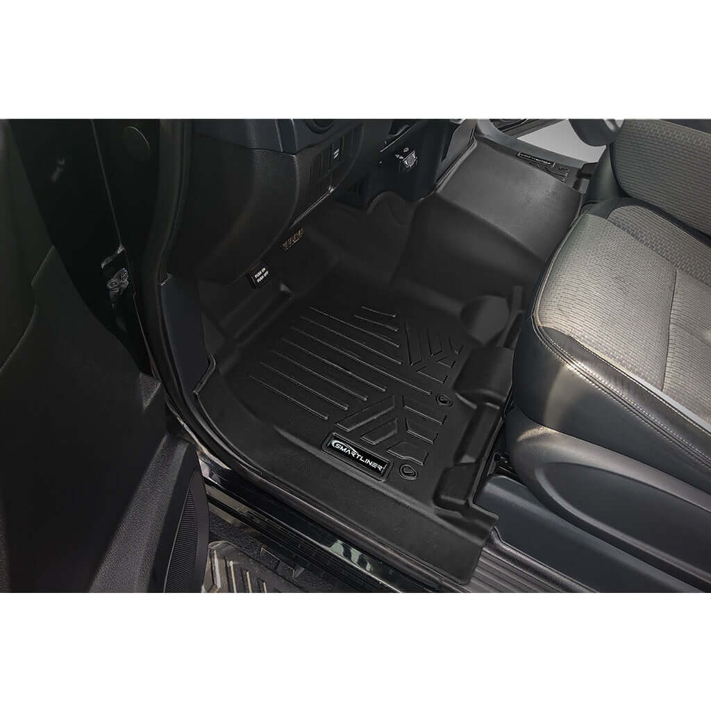 SMARTLINER Custom Fit Floor Liners For 2017-2024 Nissan Titan King Cab with 1st Row Bench Seat With OTH Coverage Smartliner USA