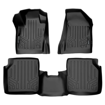 SMARTLINER Custom Fit Floor Liners For 2017-2025 Jeep Compass with Dual Driver Side Floor Hooks (New Body Style) Smartliner USA