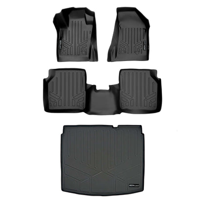 SMARTLINER Custom Fit Floor Liners For 2017-2025 Jeep Compass with Dual Driver Side Floor Hooks (New Body Style) Smartliner USA