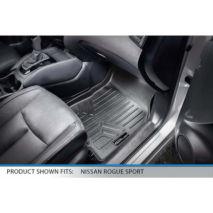 SMARTLINER Custom Fit Floor Liners For 2017-2024 Nissan Rogue Sport - Factory Cargo Tray in Lowest Position Smartliner USA