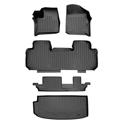 SMARTLINER Custom Fit Floor Liners For 2024-2026 GMC Acadia/Chevrolet Traverse/Buick Enclave with 2nd Row Bench Seats Smartliner USA