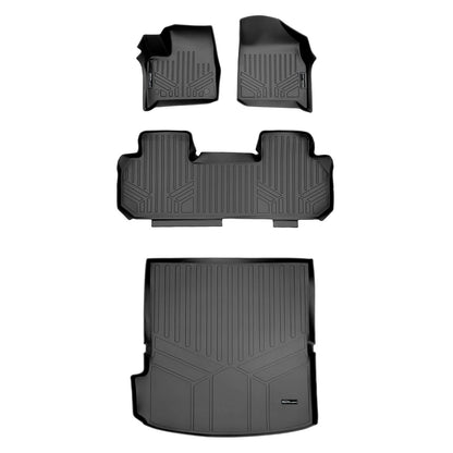 SMARTLINER Custom Fit Floor Liners For 2024-2026 GMC Acadia/Chevrolet Traverse/Buick Enclave with 2nd Row Bench Seats Smartliner USA