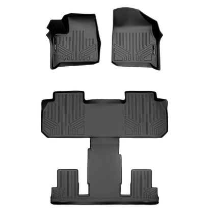 SMARTLINER Custom Fit Floor Liners For 2018-2023 Chevrolet Traverse with 2nd Row Bucket Seats Smartliner USA