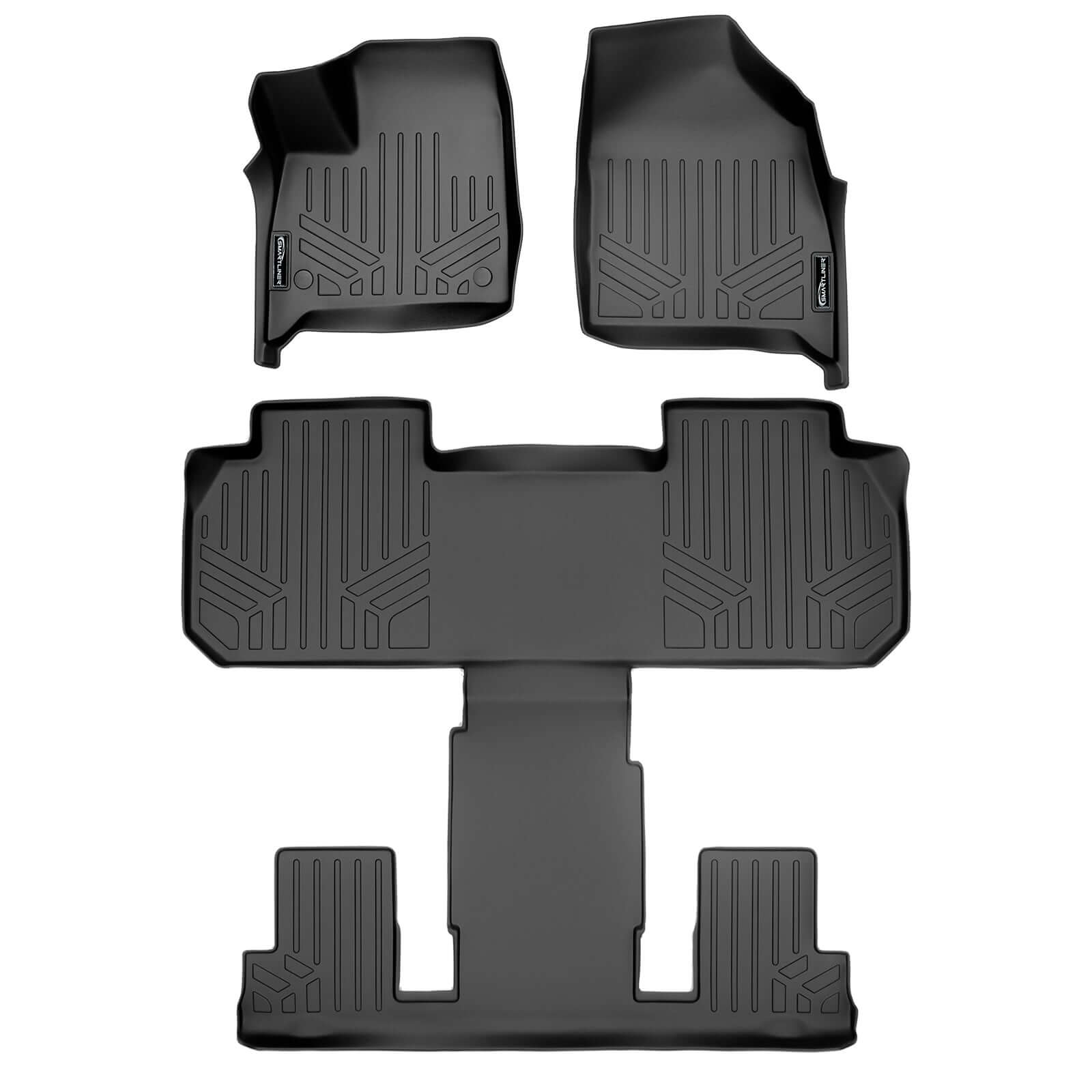 SMARTLINER Custom Fit Floor Liners For 2018-2024 Buick Enclave with 2nd Row Bucket Seats Smartliner USA