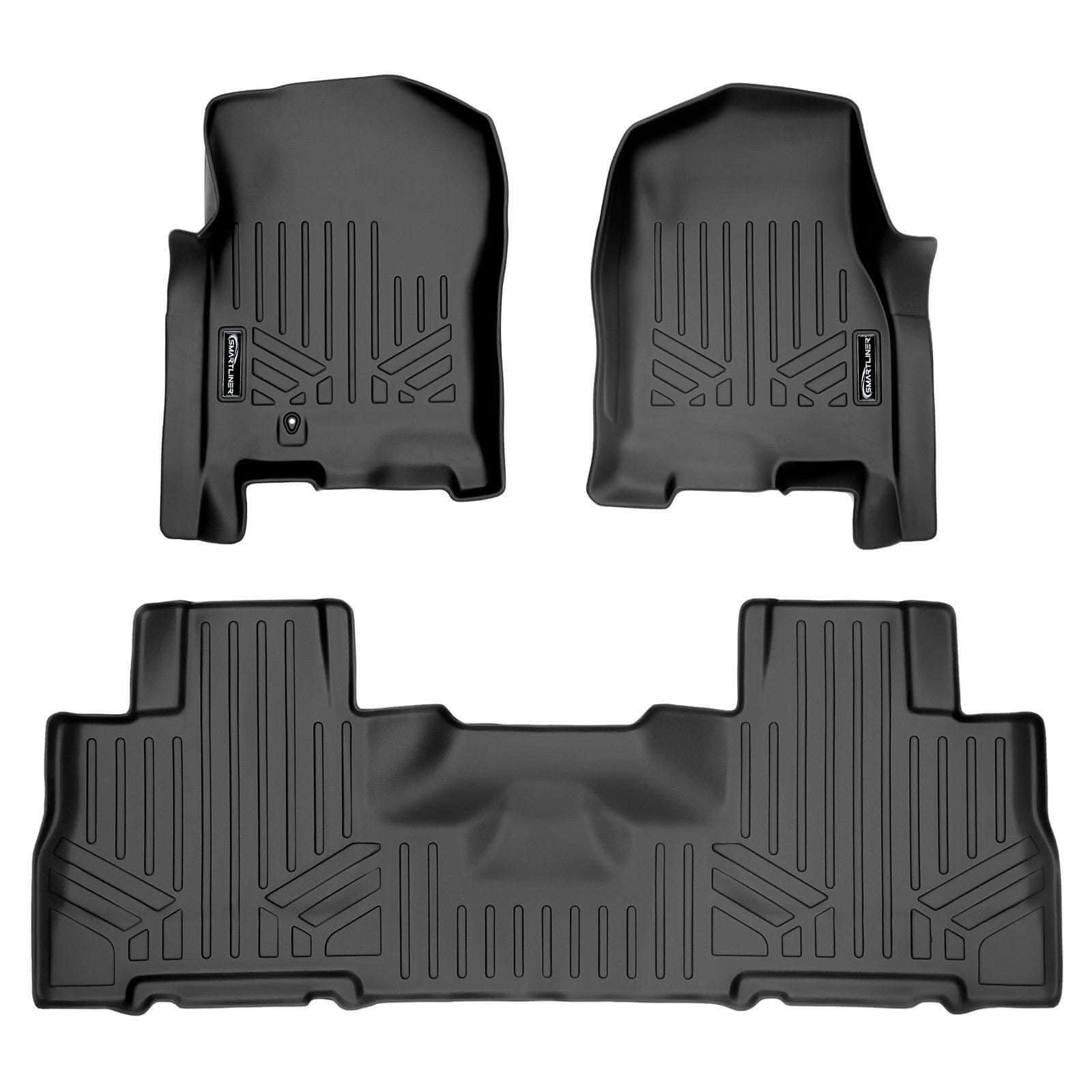 SMARTLINER Custom Fit Floor Liners For 2007-2017 Ford Expedition/Lincoln Navigator with 2nd Row Bucket Seats (No EL or L Models) Smartliner USA