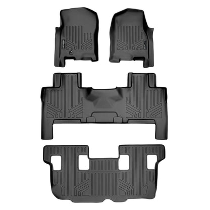 Smart Trim™ Custom Fit Floor Liners For 2007 - 2010 Ford Expedition/Lincoln Navigator (with Console) Smartliner USA
