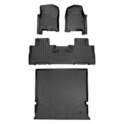 SMARTLINER Custom Fit Floor Liners For 2007 - 2017 Ford Expedition/Lincoln Navigator with 2nd Row Bucket Seats (No EL or L Models) Smartliner USA