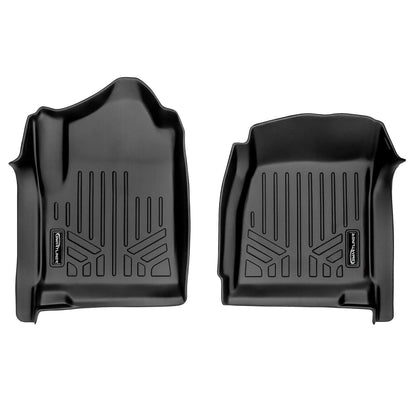 SMARTLINER Custom Fit Floor Liners For 2014 - 2018 Silverado/Sierra 1500 & 2015-2019 2500/3500 HD Regular Cab with Vinyl Floor Smartliner USA