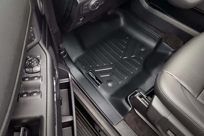 Smart Trim™ Custom Fit Floor Liners For 2018-2024 Lincoln Navigator 2nd Row Bucket Seats (Only Max or L) Smartliner USA