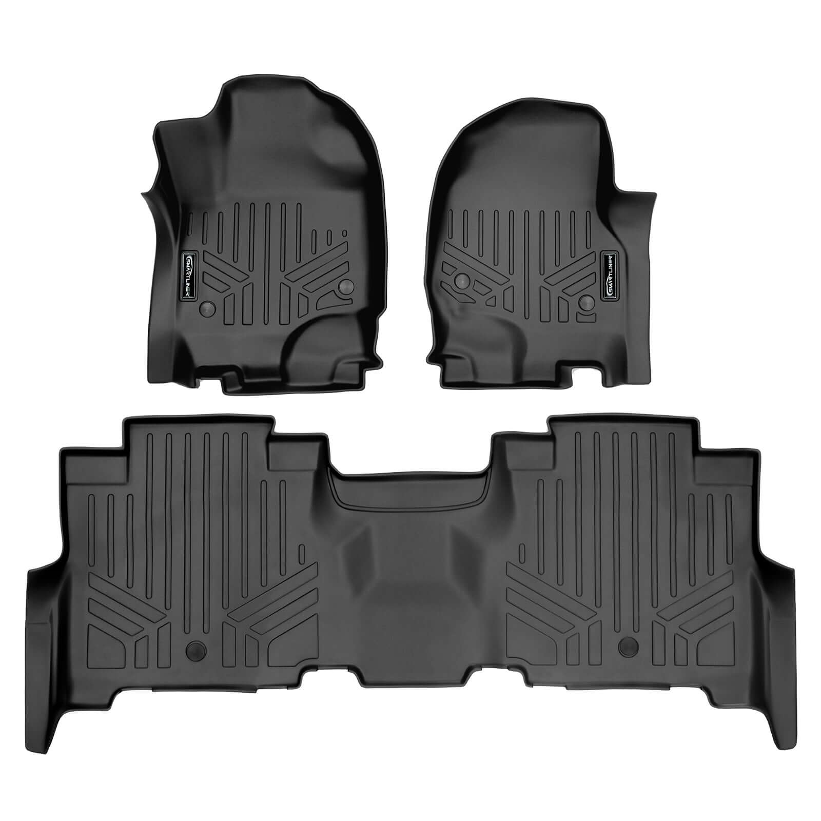 Smartliner Custom Fit Floor Liners For 2018-2024 Ford Expedition/Lincoln Navigator 2nd Row Bench Seat (no Max or L) Smartliner USA