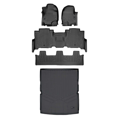 Smartliner Custom Fit Floor Liners For 2018-2024 Ford Expedition Max/Lincoln Navigator L (with 2nd Row Bench Seat) Smartliner USA