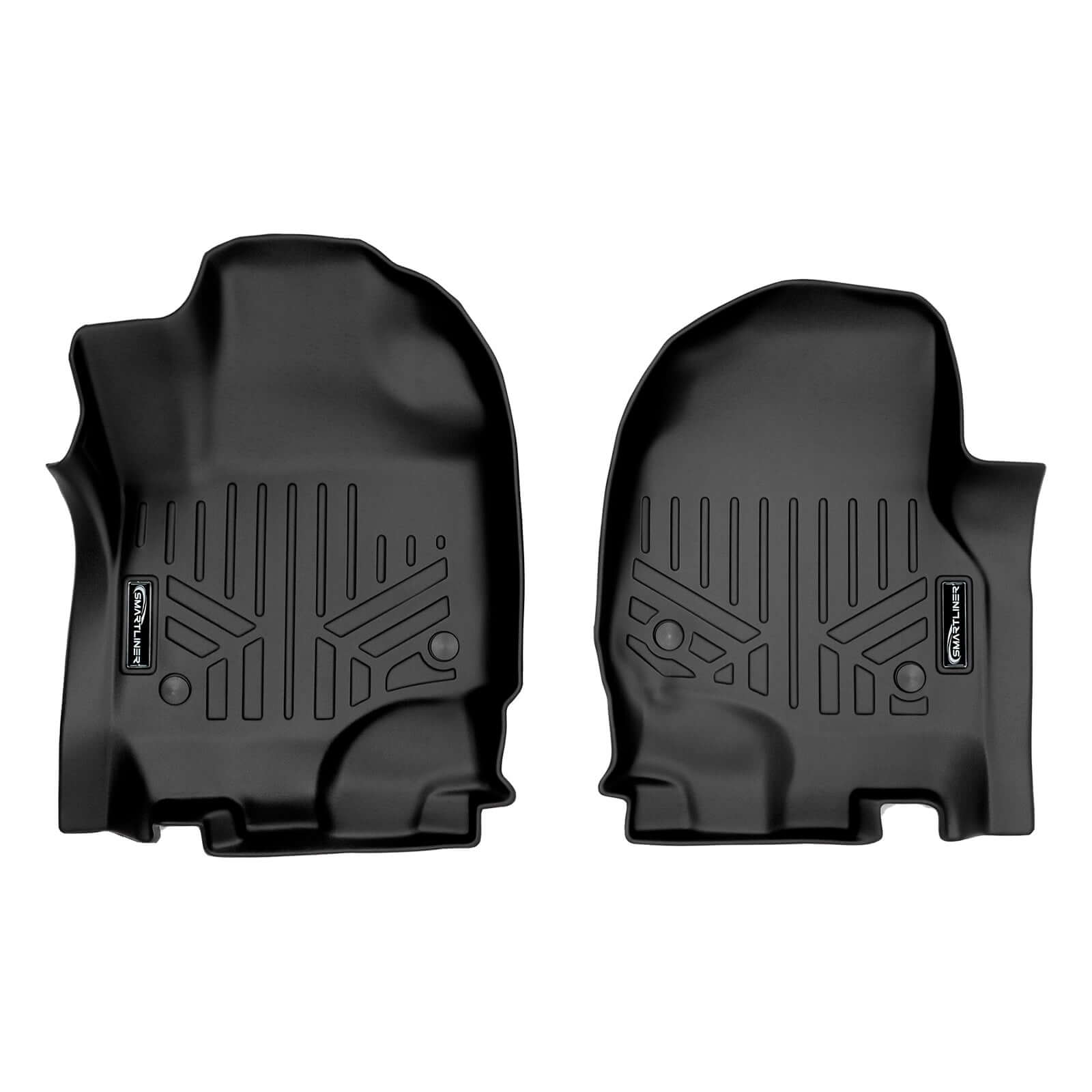 Smart Trim™ Custom Fit Floor Liners For 2018-2024 Lincoln Navigator 2nd Row Bucket Seats (Only Max or L) Smartliner USA