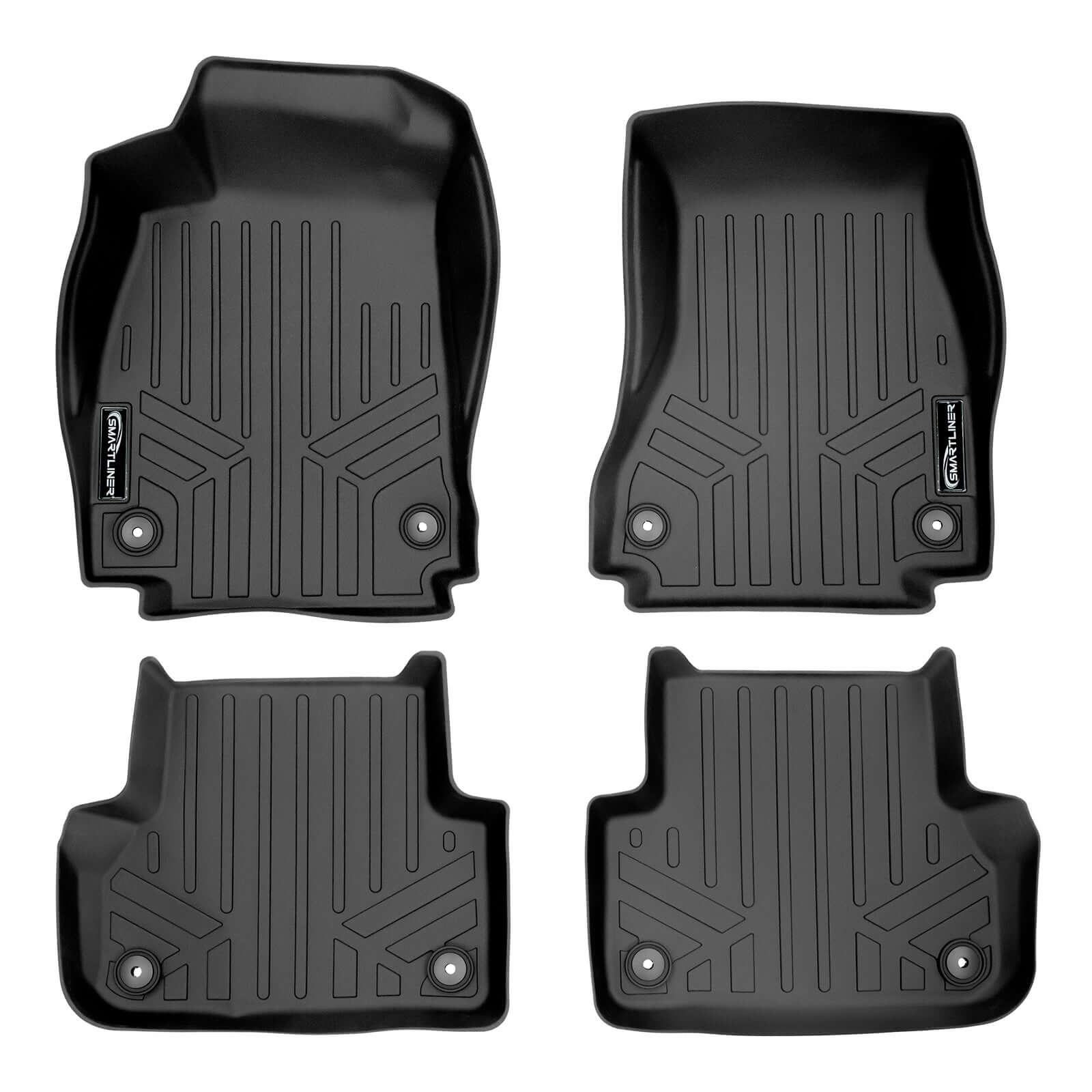 SMARTLINER Custom Fit Floor Liners For 2017-2025 Audi A4 Sedan (non-all road models)/ S4 Smartliner USA