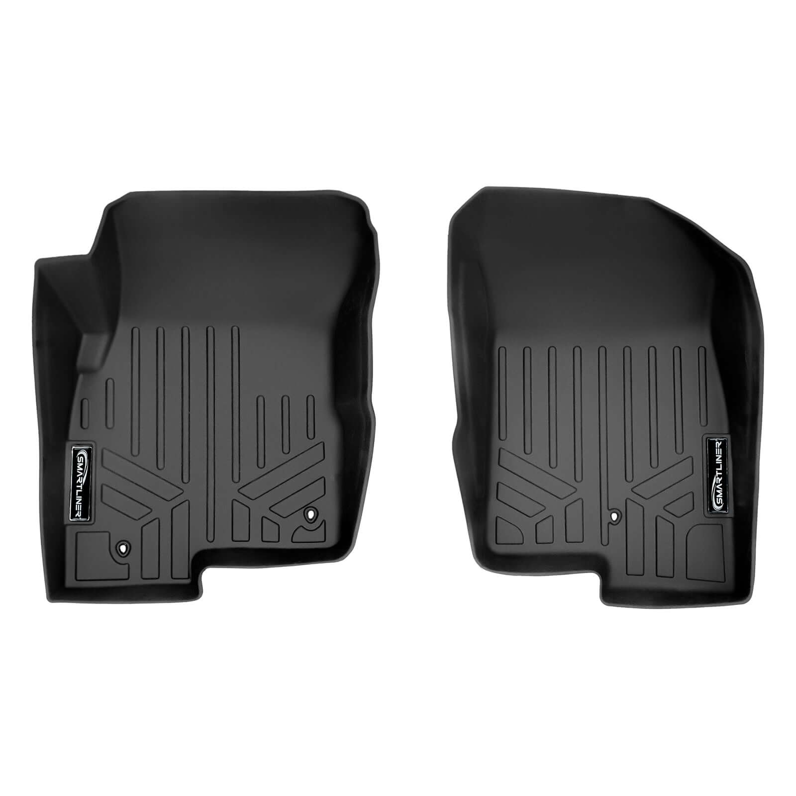 SMARTLINER Custom Fit Floor Liners For 2017 Jeep Patriot (with 1st Row Dual Driver Side Floor Hooks) Smartliner USA