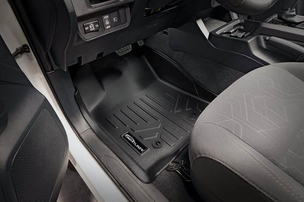 SmartCoverage™ Custom Fit Floor Liners For 2018-2023 Toyota Tacoma Double Cab (Automatic Transmission) Smartliner USA