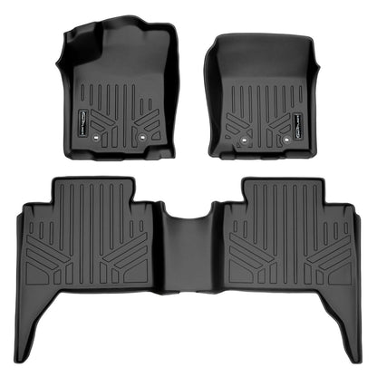 SmartCoverage™ Custom Fit Floor Liners For 2018-2023 Toyota Tacoma Double Cab (Automatic Transmission) Smartliner USA