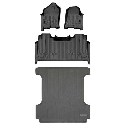 SmartCoverage™ Custom Fit Floor Liners For 2019 - 2024 Ram 1500 Crew Cab with Rear Underseat Storage Box Smartliner USA