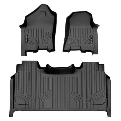 SmartCoverage™ Custom Fit Floor Liners For 2019 - 2024 Ram 1500 Crew Cab with Rear Underseat Storage Box Smartliner USA
