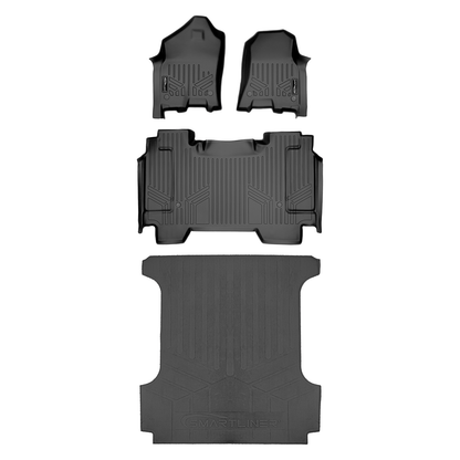 SmartCoverage™ Custom Fit Floor Liners For 2021-2024 Ram 1500 TRX without Rear Underseat Storage Box Smartliner USA