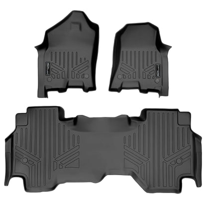 SMARTLINER Custom Fit Floor Liners For 2019-2024 Ram 1500 Quad Cab without Rear Underseat Storage Box Smartliner USA