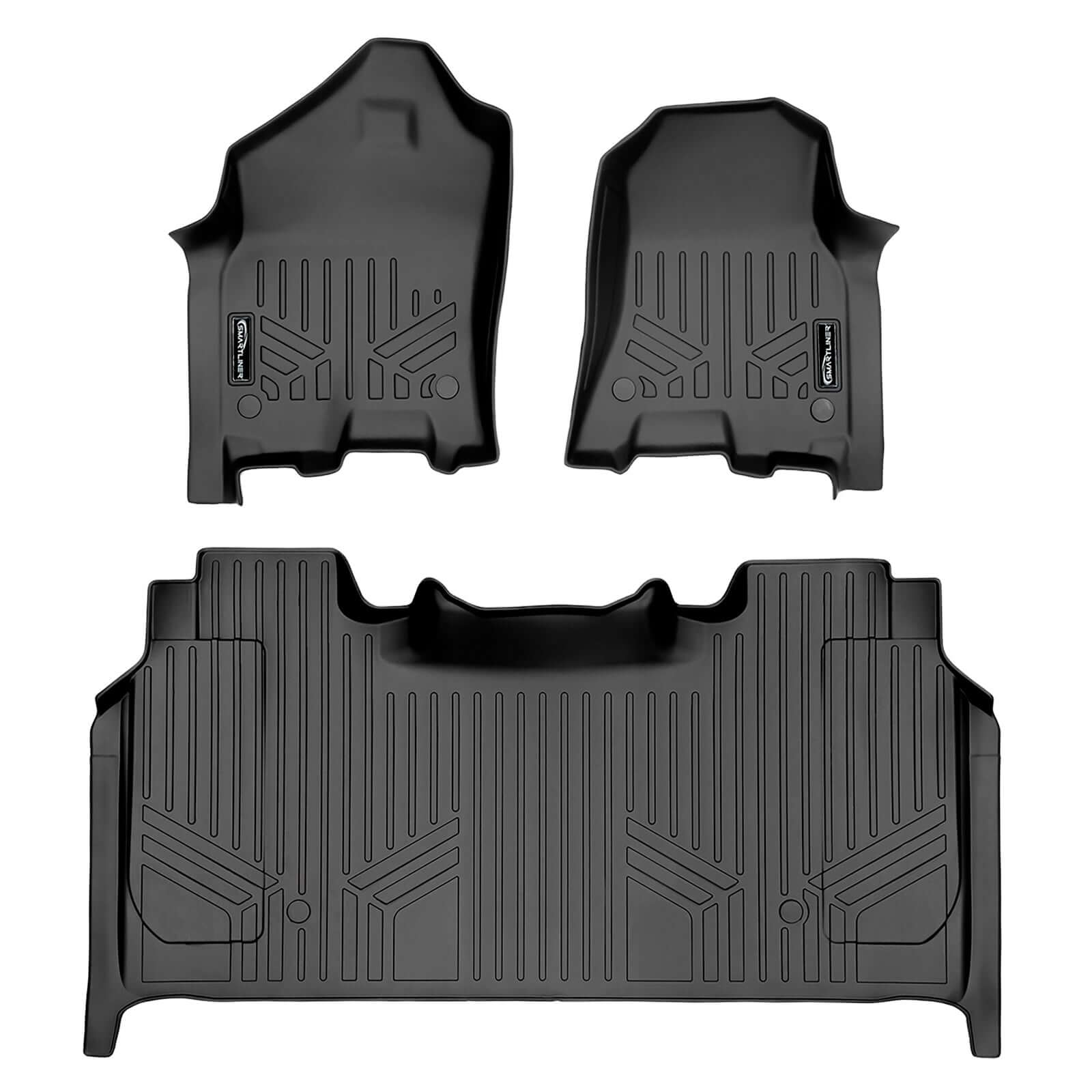 SmartCoverage™ Custom Fit Floor Liners For 2021-2024 Ram 1500 TRX with Rear Underseat Storage Box Smartliner USA