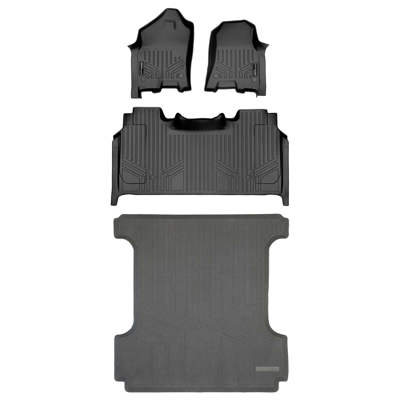 SmartCoverage™ Custom Fit Floor Liners For 2021-2024 Ram 1500 TRX with Rear Underseat Storage Box Smartliner USA