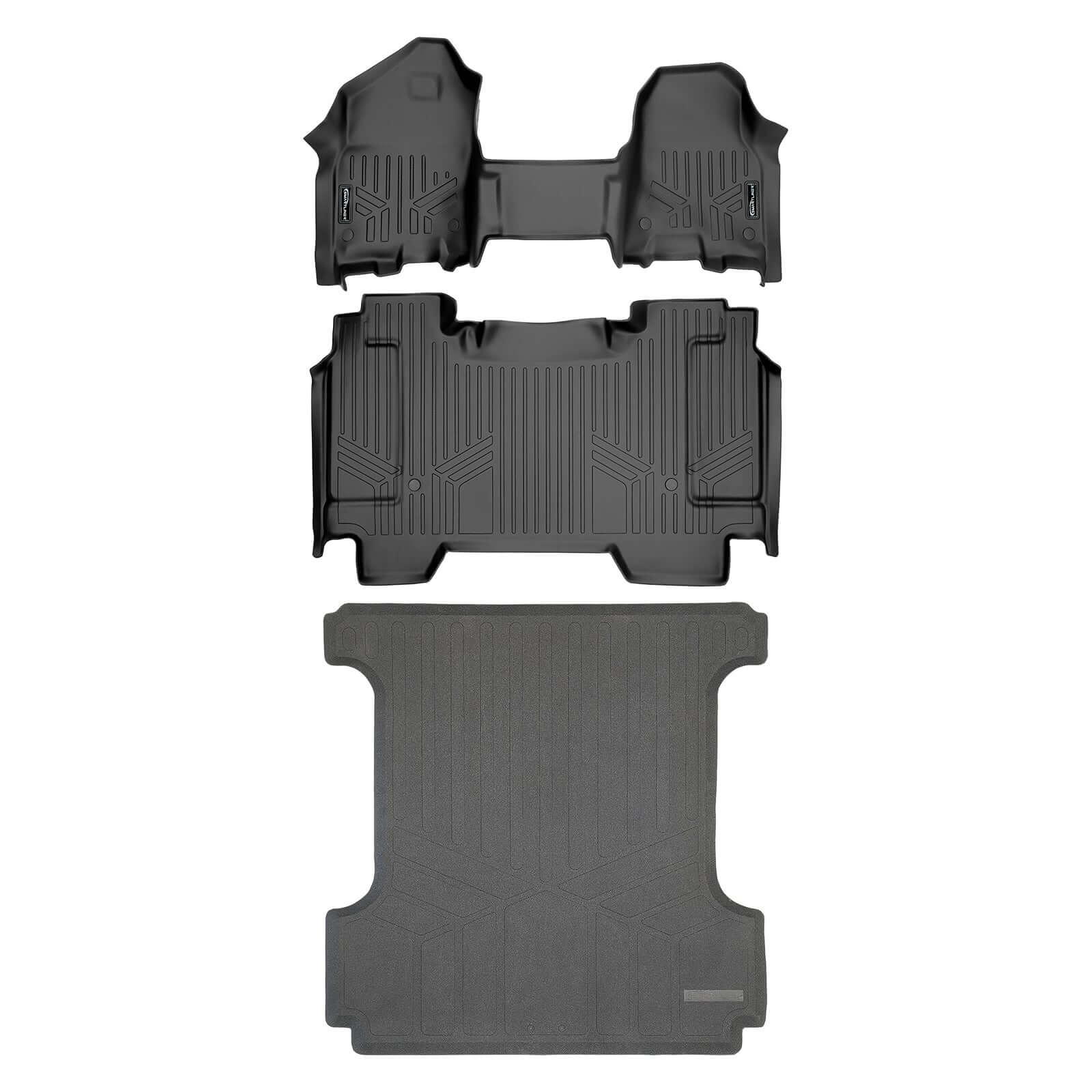 SmartCoverage™ Custom Fit Floor Liners For 2019-2024 Ram 1500 Crew Cab with First Row Bench Seat Smartliner USA