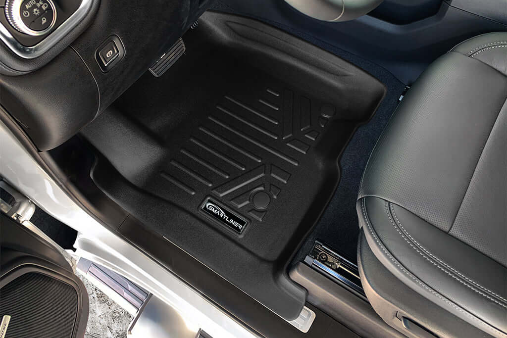 SMARTLINER Custom Fit Floor Liners Compatible With 2020-2025 Chevrolet Silverado 2500 HD | 3500 HD (Crew Cab|Carpeted Flooring|1st Row Bucket Seats|with 2nd Row Underseat Storage) Smartliner USA