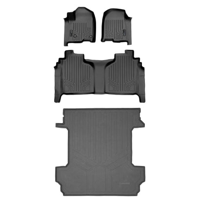 SmartCoverage™ Custom Fit Floor Liners For 2019-2025 1500 Silverado/Sierra Crew Cab 2019-2024 Crew Cab Smartliner USA