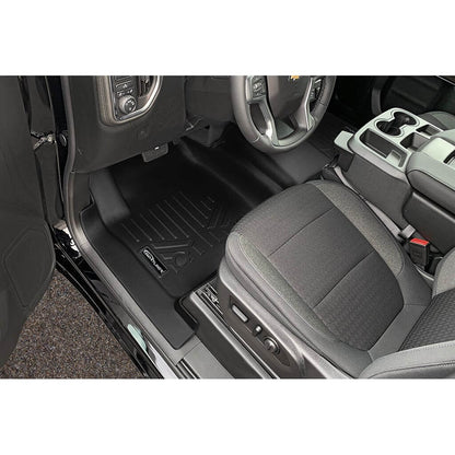 SMARTLINER Custom Fit Floor Liners Compatible With 2020-2025 Chevrolet Silverado 2500 HD | 3500 HD (Crew Cab|Carpeted Flooring|1st Row Bench Seat|With Over the Hump Coverage|with 2nd Row Underseat Storage) Smartliner USA