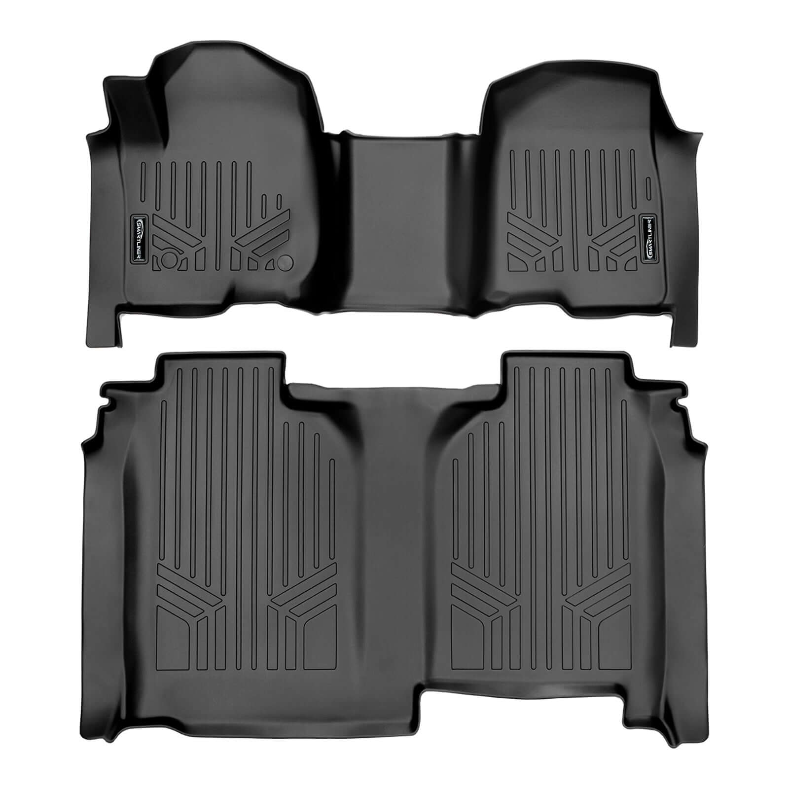 SMARTLINER Custom Fit Floor Liners Compatible With 2020-2025 Chevrolet Silverado 2500 HD | 3500 HD (Crew Cab|Carpeted Flooring|1st Row Bench Seat|With Over the Hump Coverage|without 2nd Row Underseat Storage) Smartliner USA