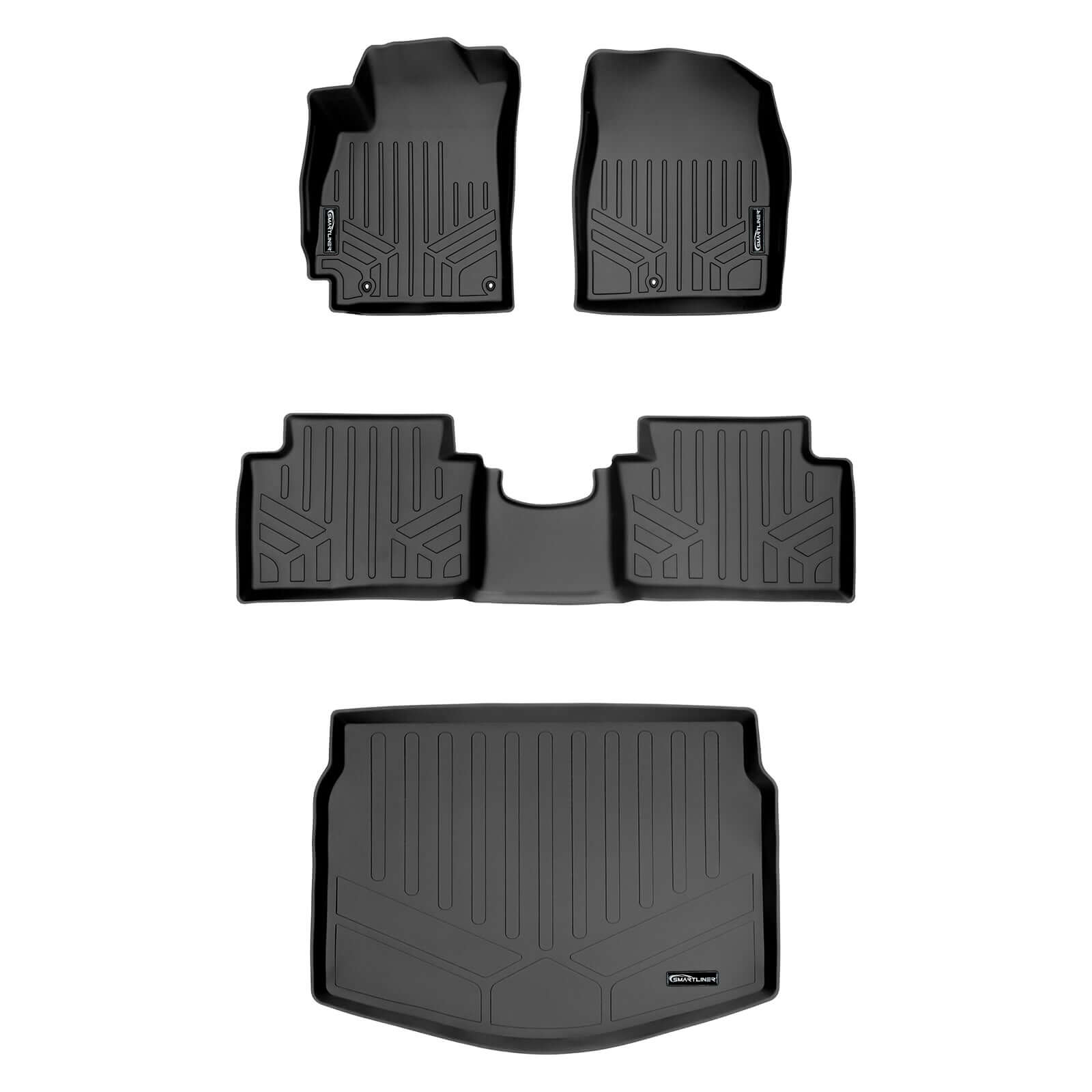 SMARTLINER Custom Fit Floor Liners For 2019-2021 Hyundai Veloster Smartliner USA