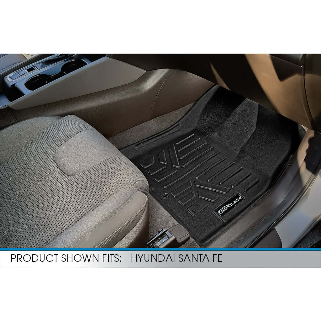 SMARTLINER Custom Fit Floor Liners For 2019-2020 Hyundai Santa Fe (5 Passenger Models) Smartliner USA