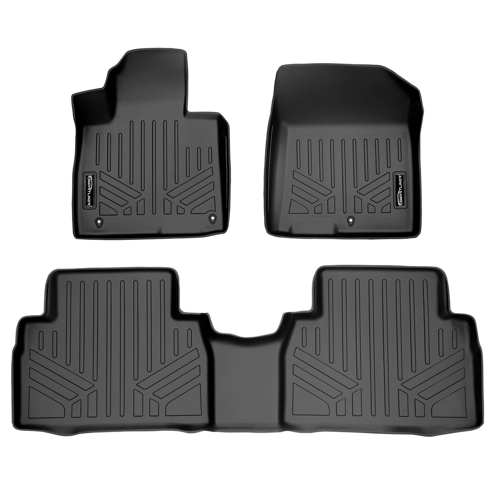 SMARTLINER Custom Fit Floor Liners For 2019-2020 Hyundai Santa Fe (5 Passenger Models) Smartliner USA