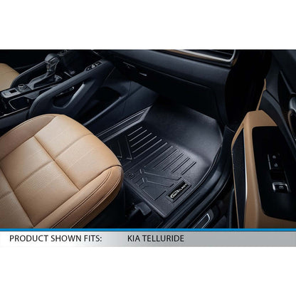 SMARTLINER Custom Fit Floor Liners For 2020-2025 Kia Telluride with 2nd Row Bucket Seats With Center Console Smartliner USA