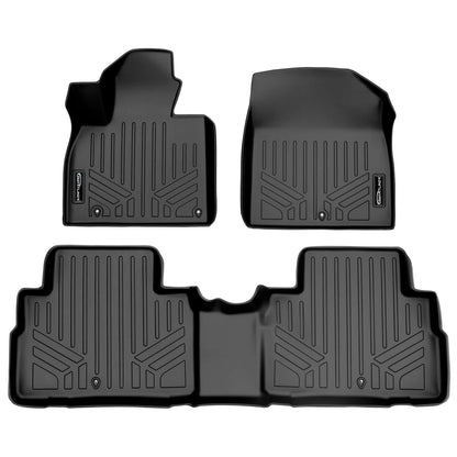 SMARTLINER Custom Fit Floor Liners For 2020-2025 Kia Telluride with 2nd Row Bucket Seats With Center Console Smartliner USA