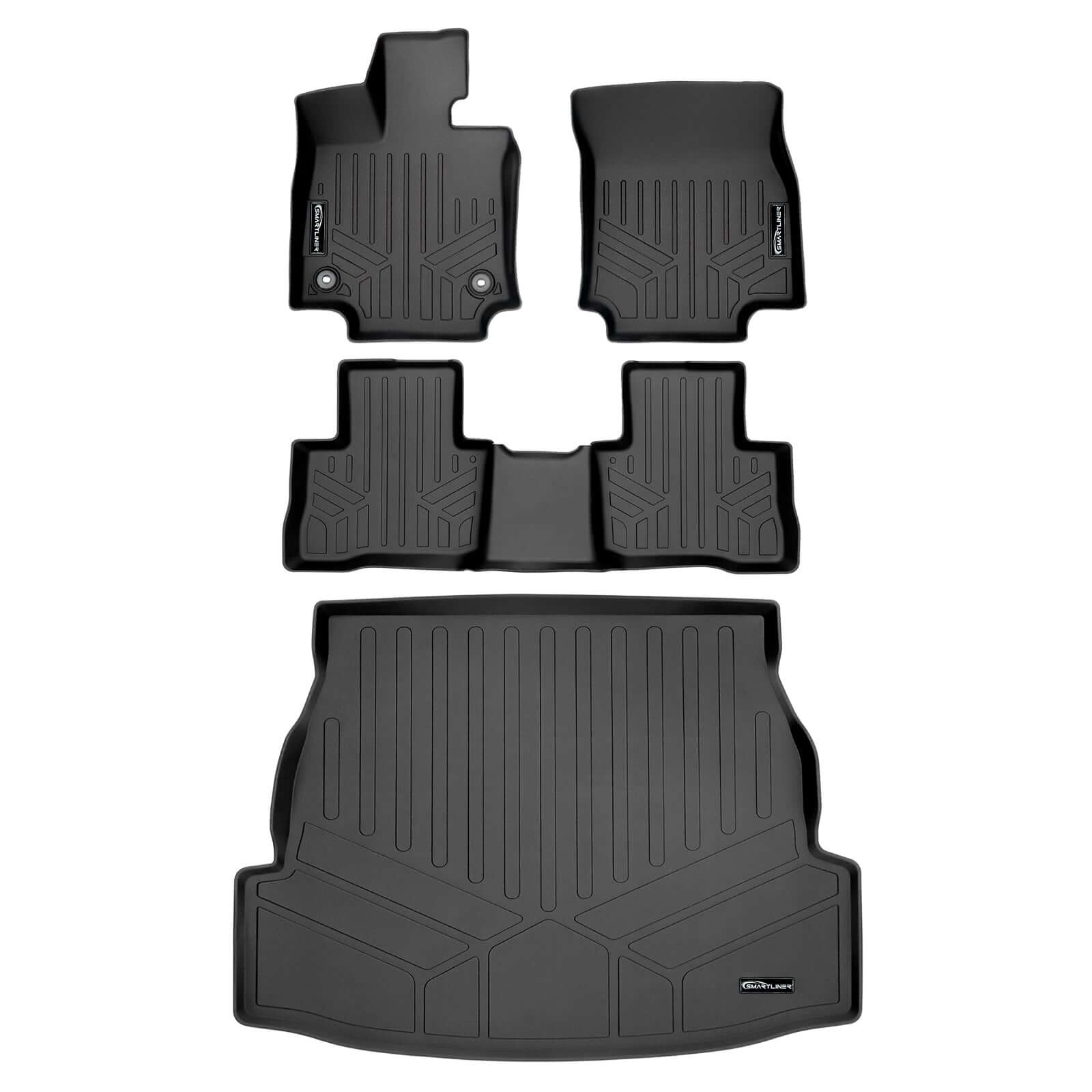 SMARTLINER Custom Fit Floor Liners For 2019-2025 Toyota RAV4 Hybrid Models Smartliner USA