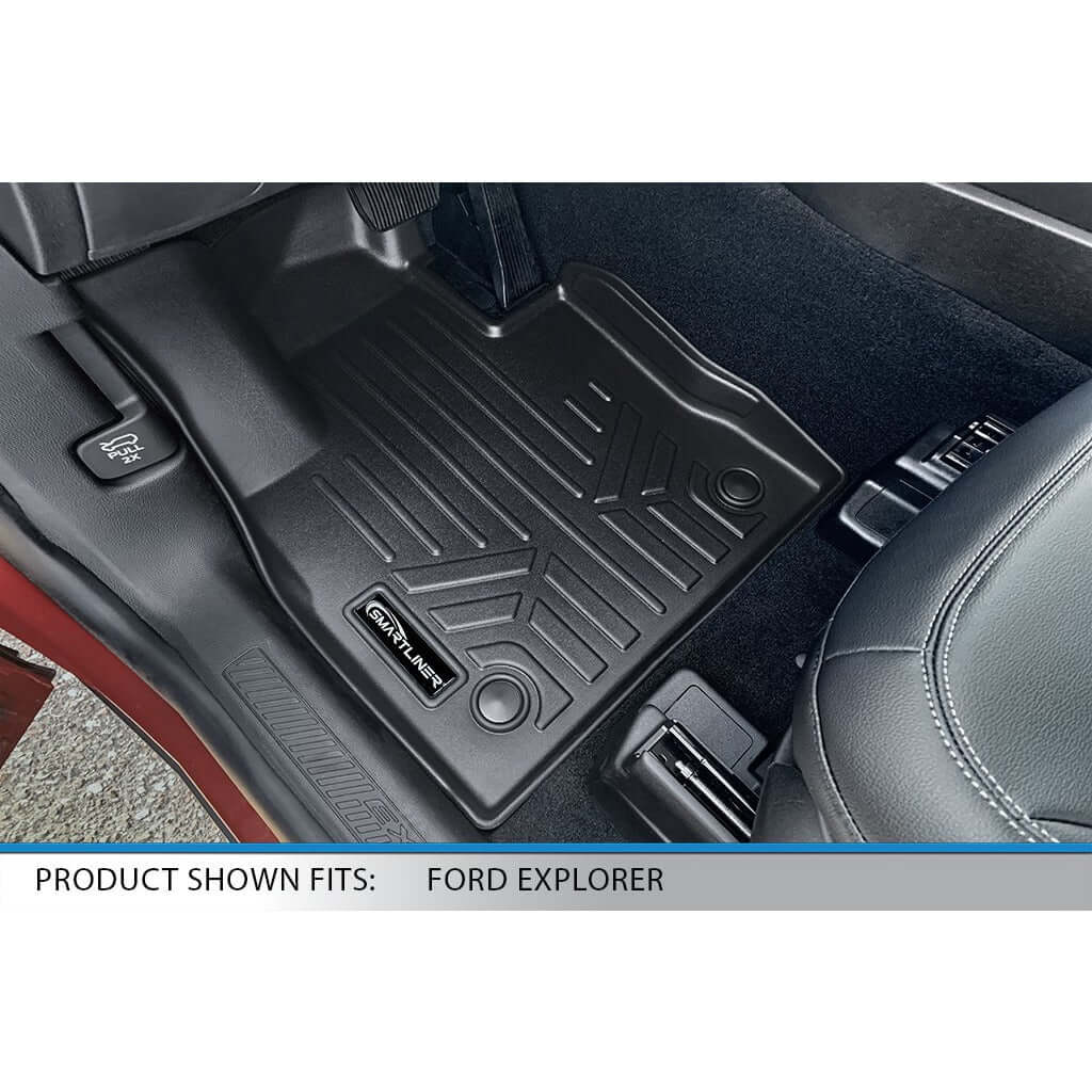 SMARTLINER Custom Fit Floor Liners For for 2020-2025 Ford Explorer 7 Passenger Smartliner USA