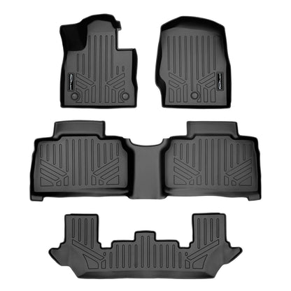 SMARTLINER Custom Fit Floor Liners For for 2020-2025 Ford Explorer 7 Passenger Smartliner USA